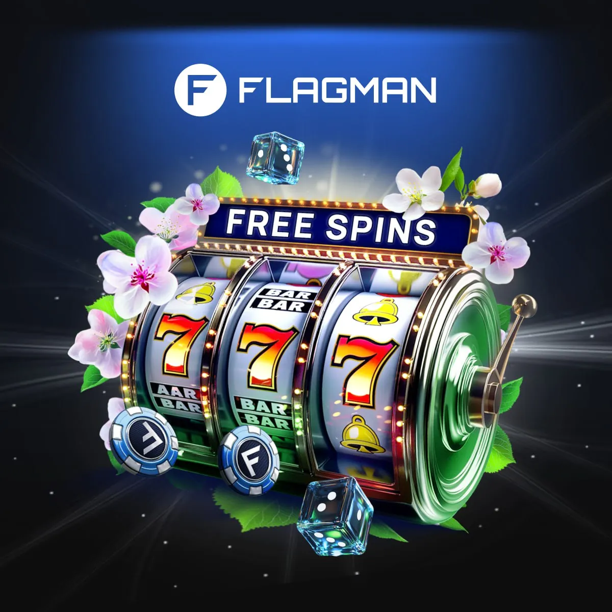 在 Flagman Casino 使用奖励代码可获得最多 55 次免费旋转